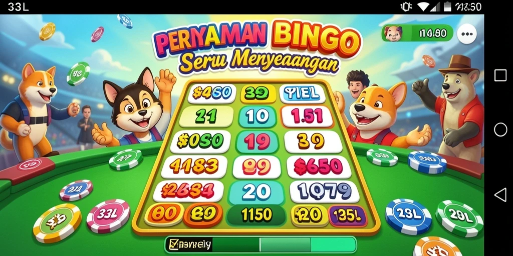 Tampilan gameplay Bingo yang mendebarkan di 33L.