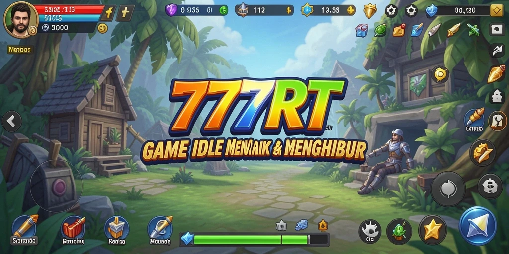 Tampilan gameplay <strong>777RT</strong> menampilkan karakter dan sumber daya yang sedang aktif.