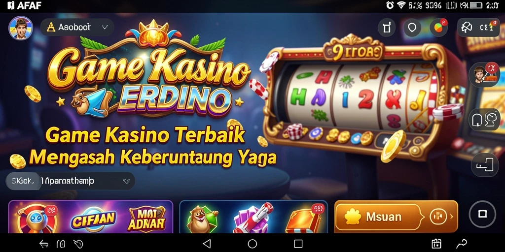 Gameplay AFAF menampilkan keseruan bermain Kasino modern.