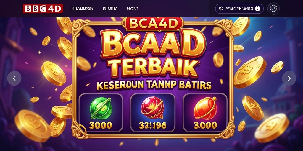 Tampilan menarik dari gameplay Slot BBCA4D yang seru.