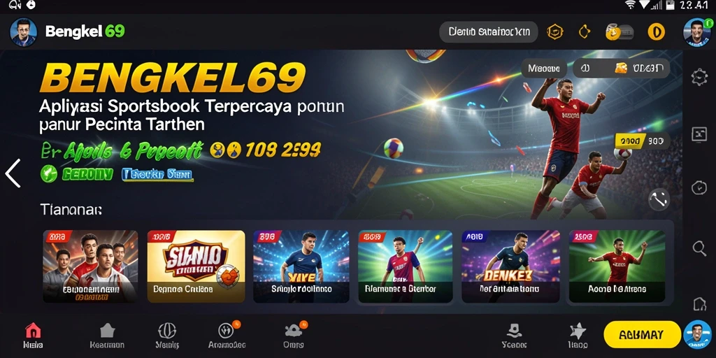 Tampilan gameplay menarik BENGKEL69 untuk taruhan sportsbook.