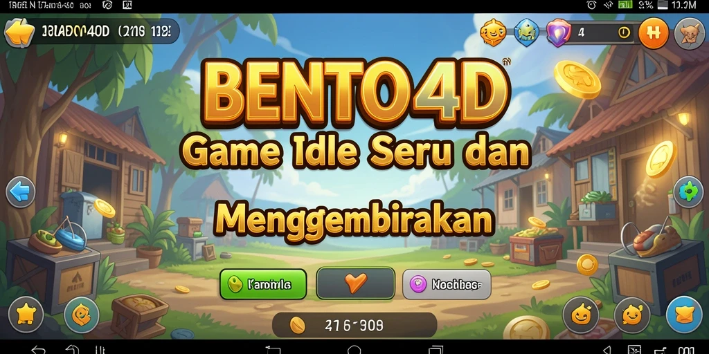 Screenshot gameplay <strong>BENTO4D</strong> menunjukkan karakter unik dan mekanika Idle.