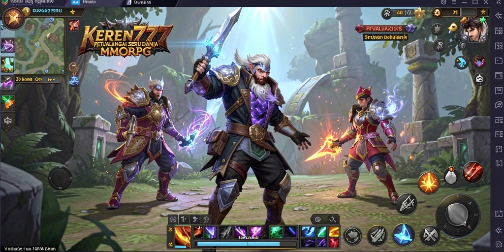 Tampilkan gameplay seru di dunia KEREN777 yang luas.