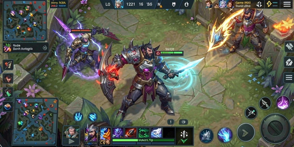 Gambar gameplay menarik dari permainan MOBA MPO1221.
