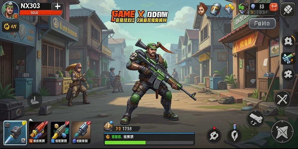 Tampilan gameplay NX303 yang menarik dan interaktif.