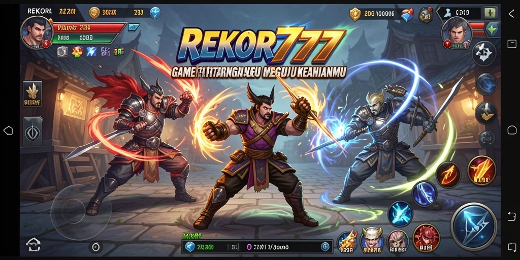 Screenshot gameplay Fighting yang intens dari REKOR777.