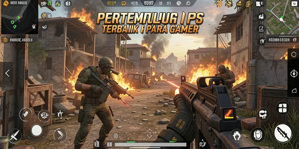 Gameplay seru dan dinamis dalam pertempuran FPS.