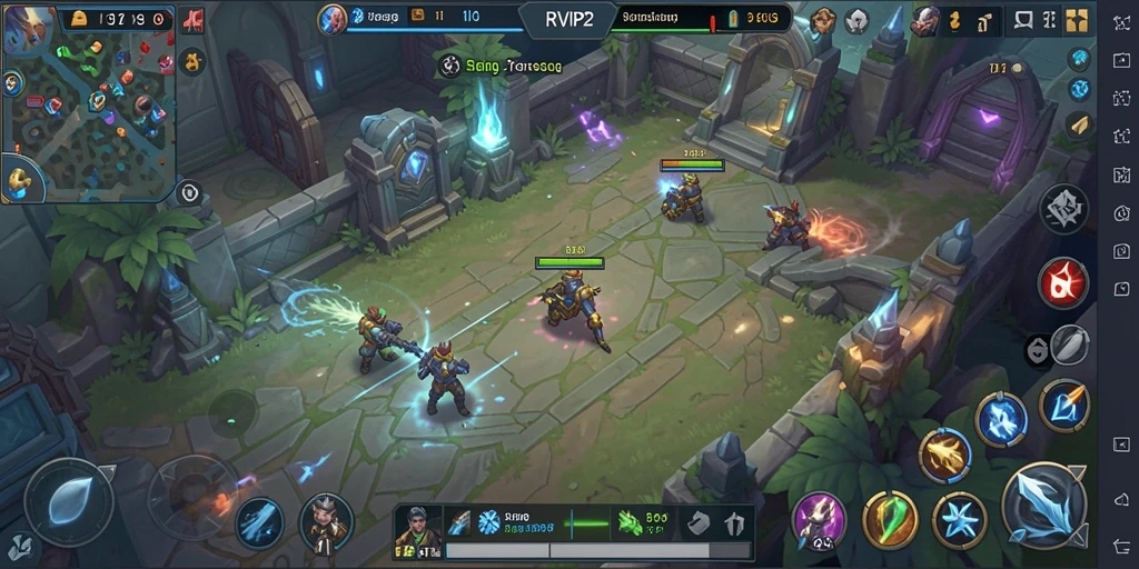 Screenshot gameplay RVIP2 dengan strategi SLG yang mendebarkan.