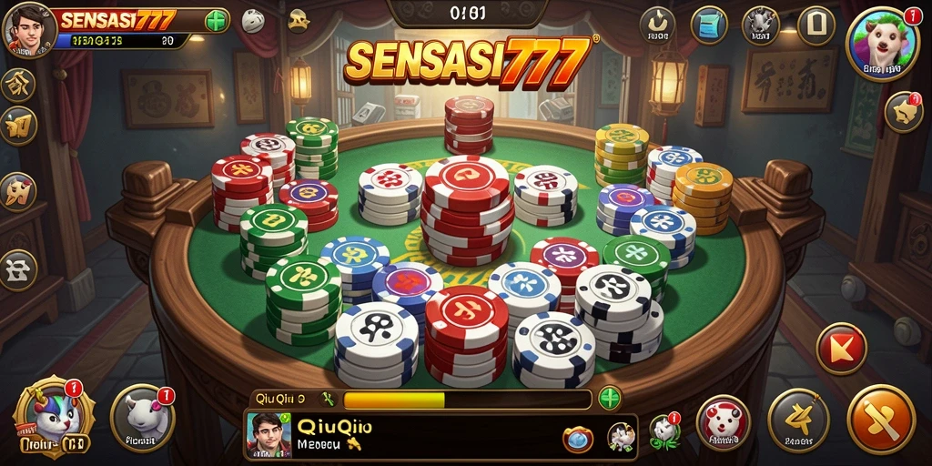Screenshot utama gameplay QiuQiu SENSASI777