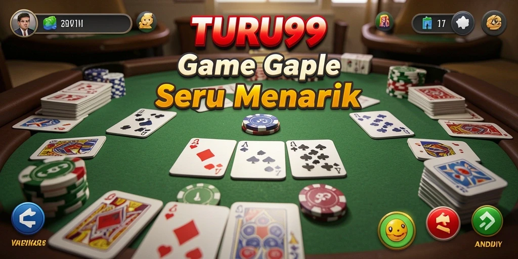 Tampilan gameplay Gaple yang menarik di TURU99.