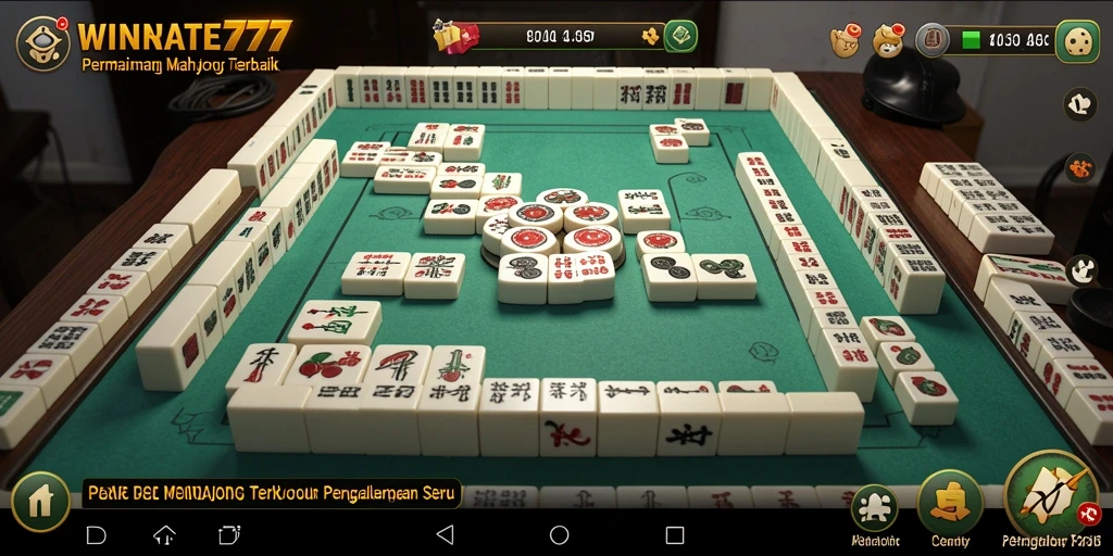 Tampilan gameplay Mahjong yang menarik dan seru di WINRATE777.