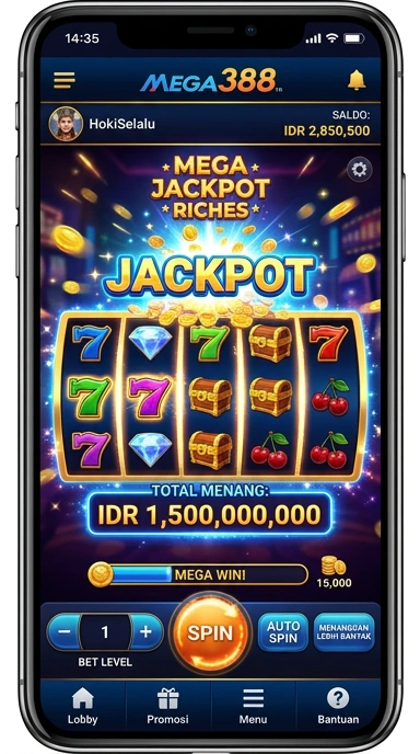 Berkas instalasi aplikasi mega388 versi terbaru.